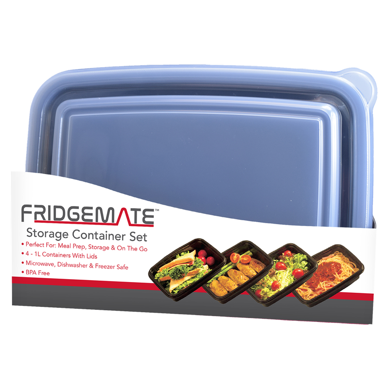 Fridgemate Meal Prep Containers 4pk