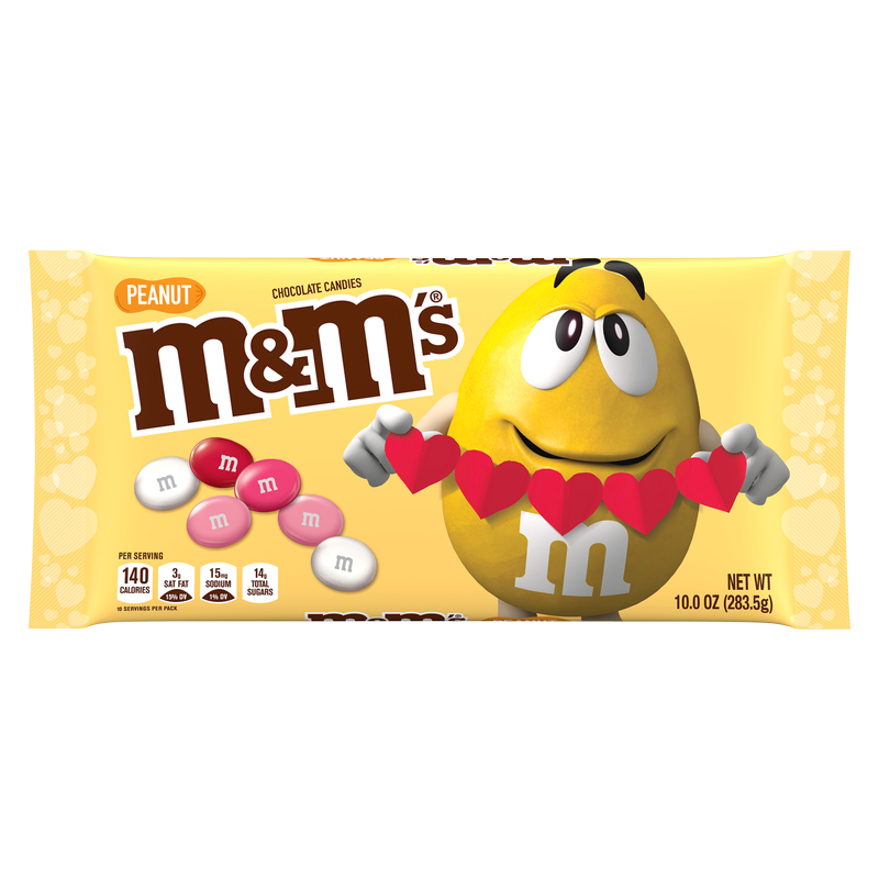 M&M’s Peanut Milk Chocolate Candies Cupid’s Mix 10oz