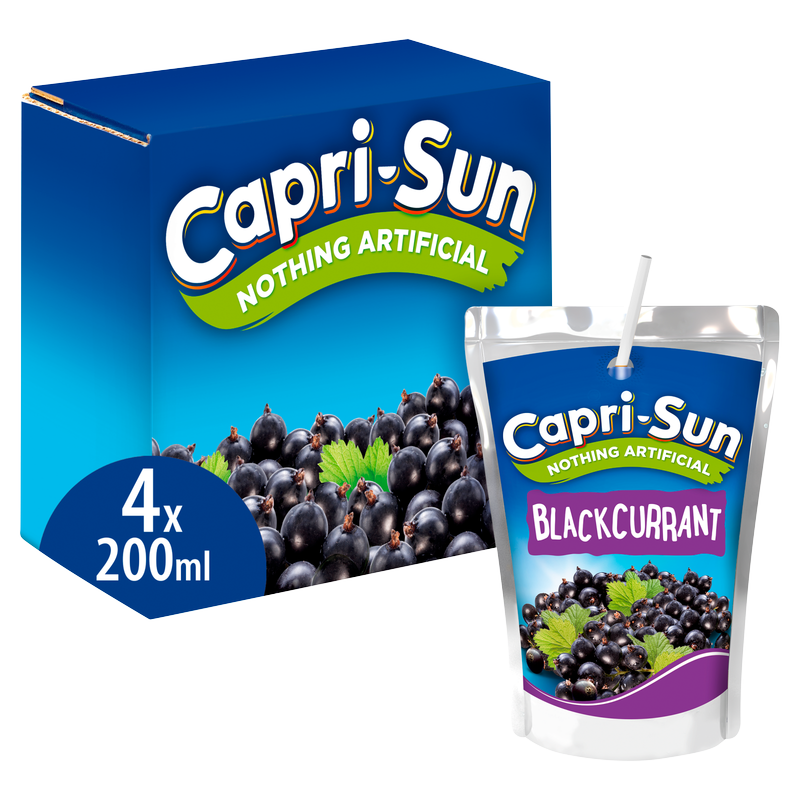 Capri-Sun Blackcurrant, 4 x 200ml