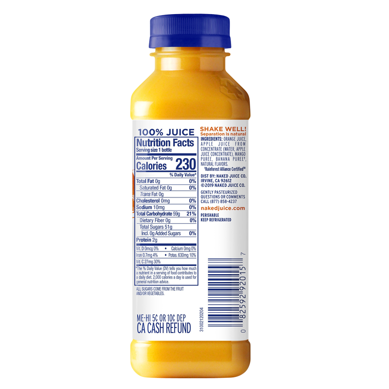 Naked Juice Orange Mango Smoothie 15.2oz