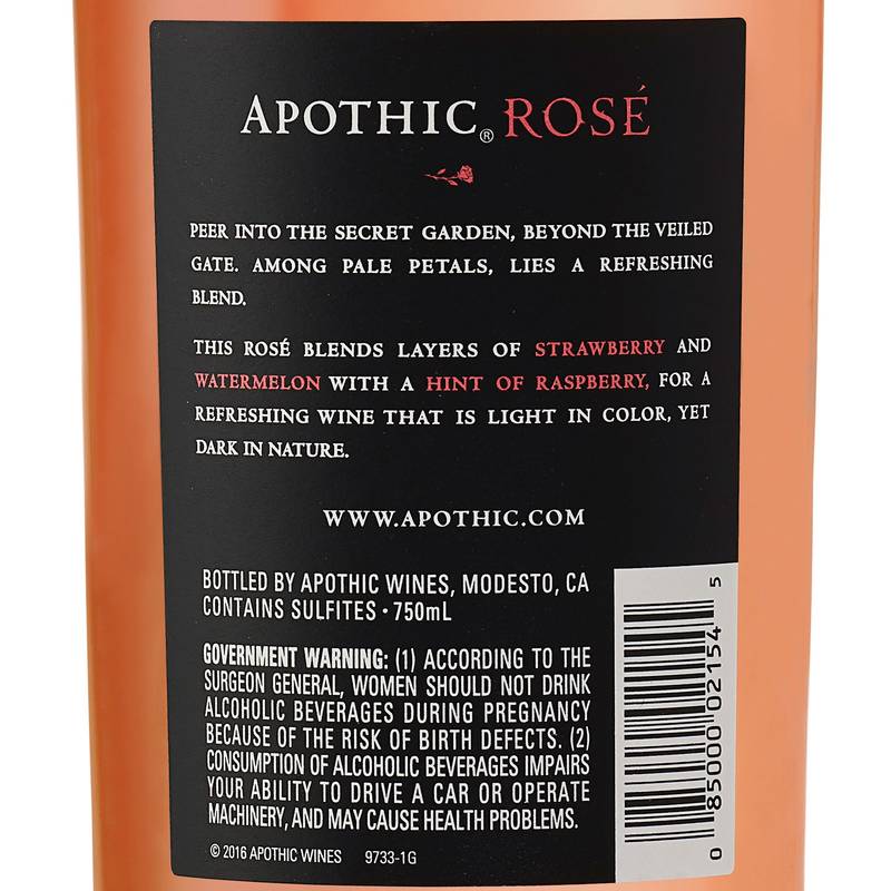 Apothic Rose 750 ml