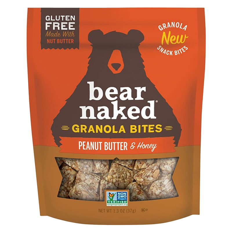 Bear Naked Vegetarian and Gluten Free Granola Bites Peanut Butter and Honey 7.2oz