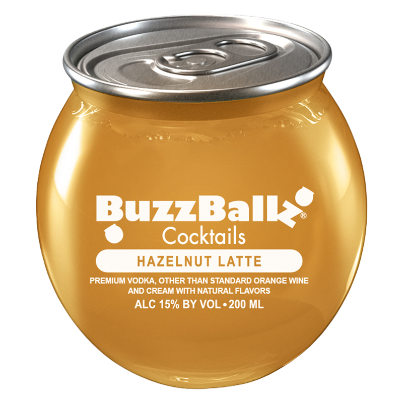 BuzzBallz Hazelnut Latte 200ml 15% ABV
