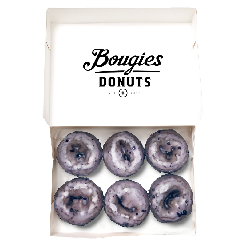 Vegan Blueberry Cake Donut Bougies Donuts Box 6ct