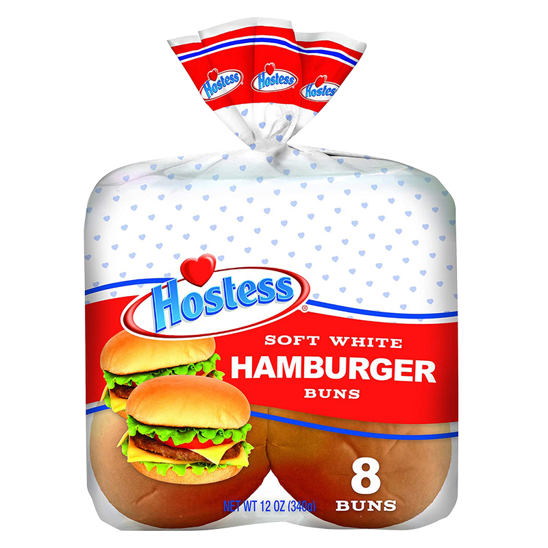 Hostess Hamburger Soft White Buns 8ct 12oz