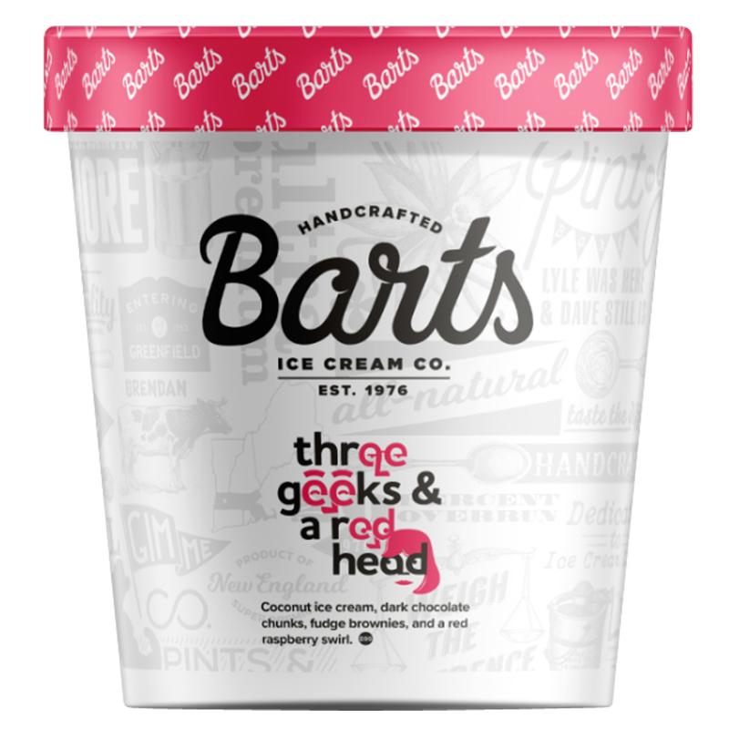 Bart's Ice Cream Three Geeks & a Redhead 16oz