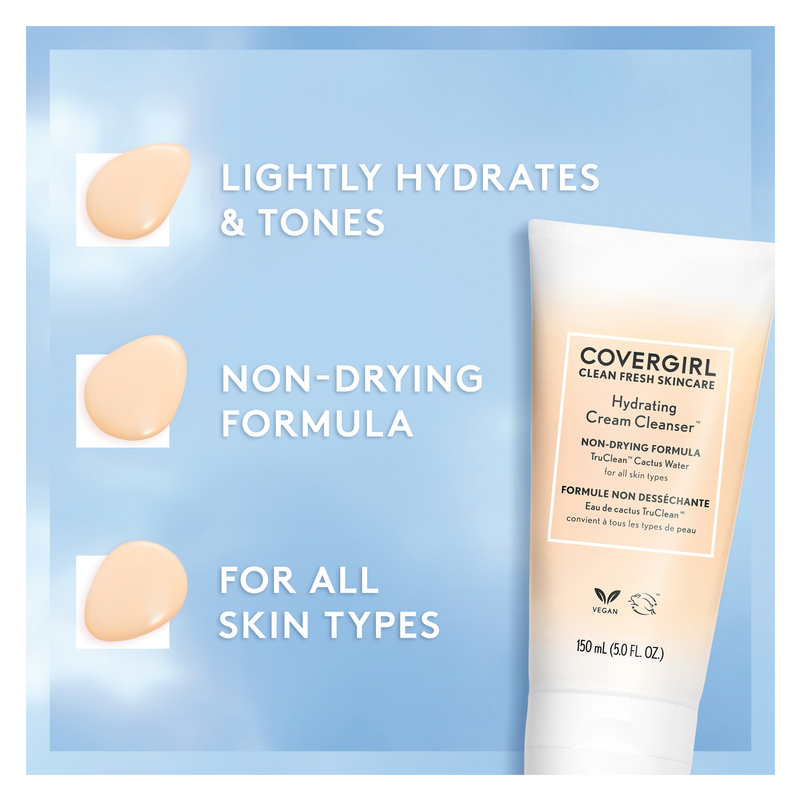 Covergirl Clean Fresh Skincare Hydrating Cream Cleanser 5oz