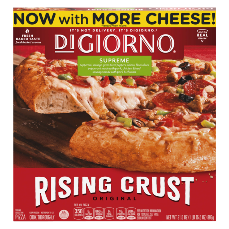 DiGiorno Frozen Rising Crust Supreme Pizza 12in 31.5oz