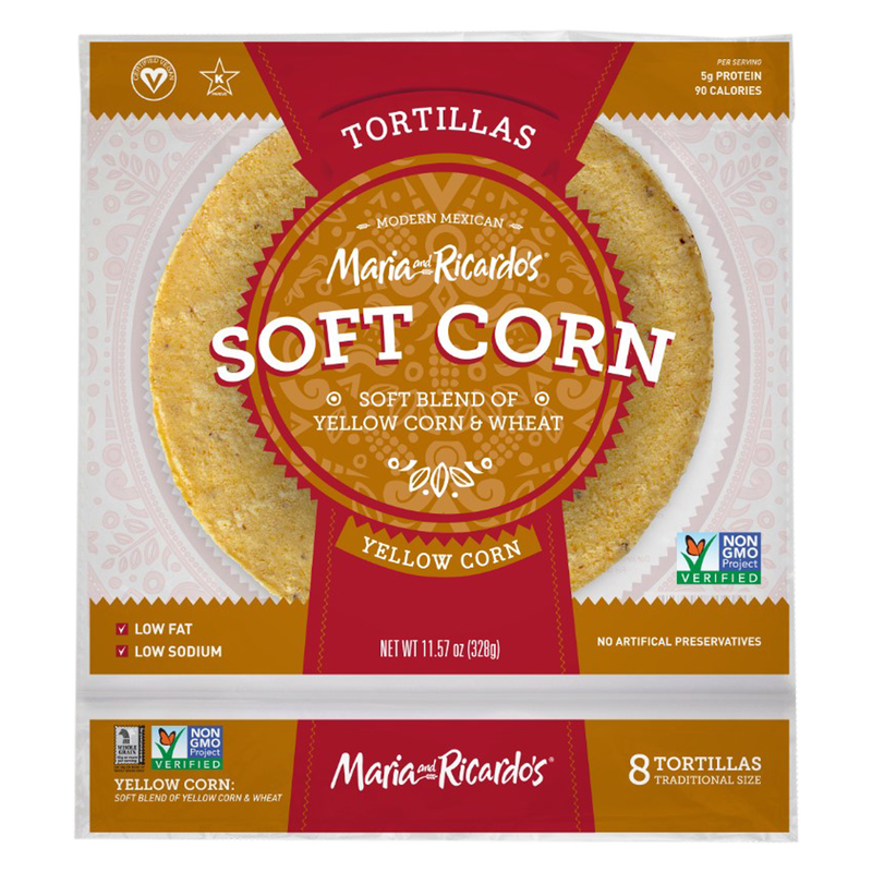 Maria & Ricardo's Soft Yellow Frozen Corn Tortillas - 11.57oz
