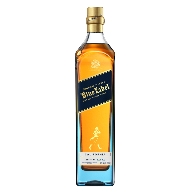 Johnnie Walker Blue Label Blended Scotch Whisky, California, 750 mL