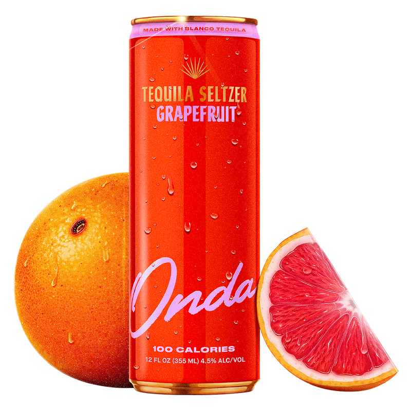 Onda Sparkling Tequila Grapefruit 4pk 12oz Can 5 ABV Alcohol fast