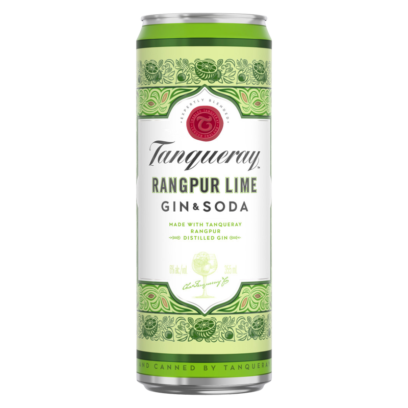 Tanqueray Rangpur Lime Gin & Soda Single 12oz Can 6% ABV