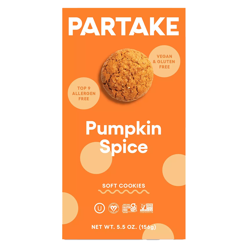 Partake Pumpkin Spice Soft Baked Cookies 5.5oz
