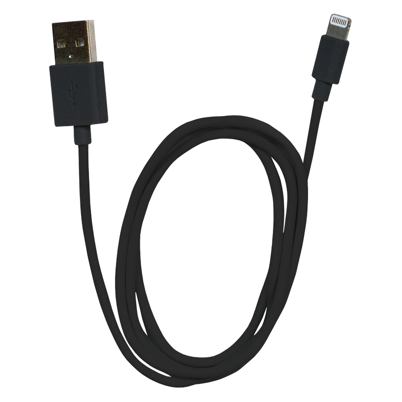 Lightning USB Cable Black 6 FT