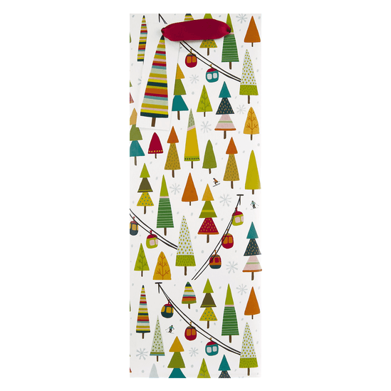 The Gift Wrap Company Bottle Bag Alpine Whimsy