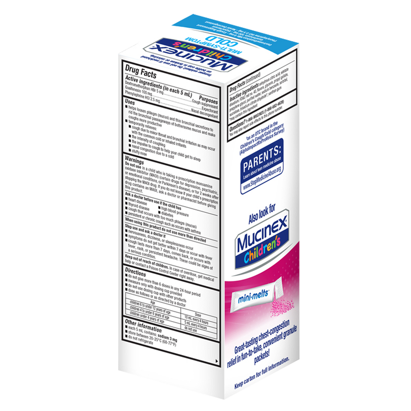 Mucinex Children's MultiSymptom Liquid Cold Very Berry 4oz Health
