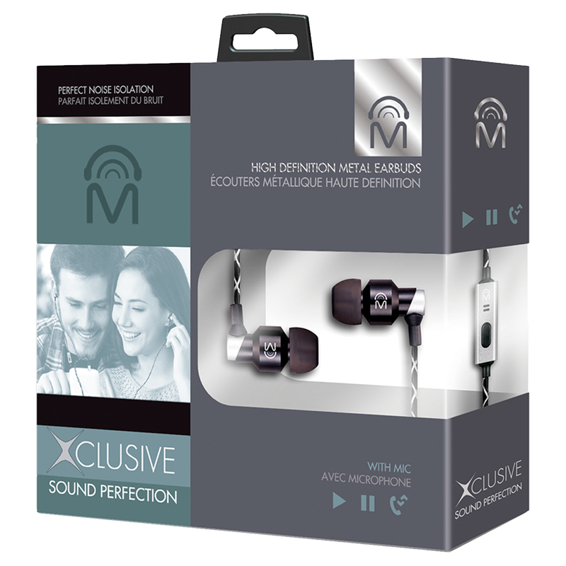 Mental Beats Black & Silver Xclusive Ear Buds