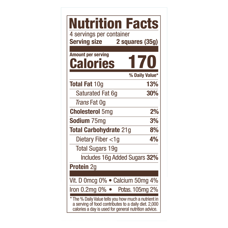 Ghirardelli Sea Salt Caramel Milk Chocolate Squares Bar 4.8oz Snacks