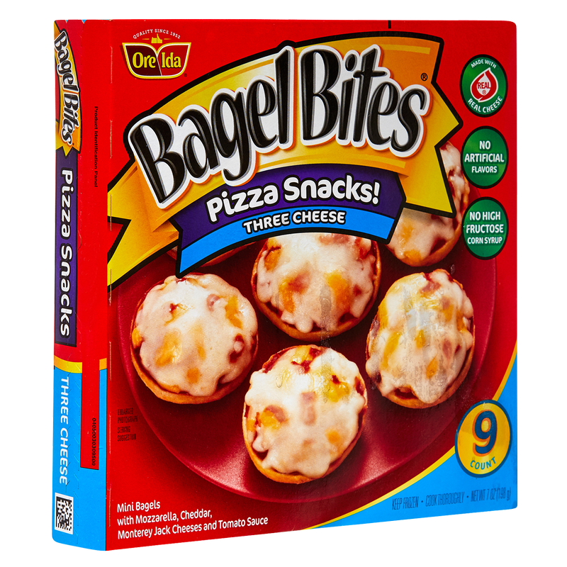Bagel Bites Frozen Three Cheese Pizza Snacks 9ct 7oz