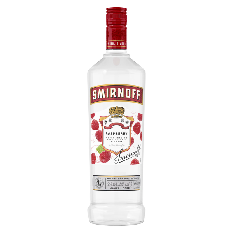 Smirnoff Raspberry Vodka 1L (70 Proof)