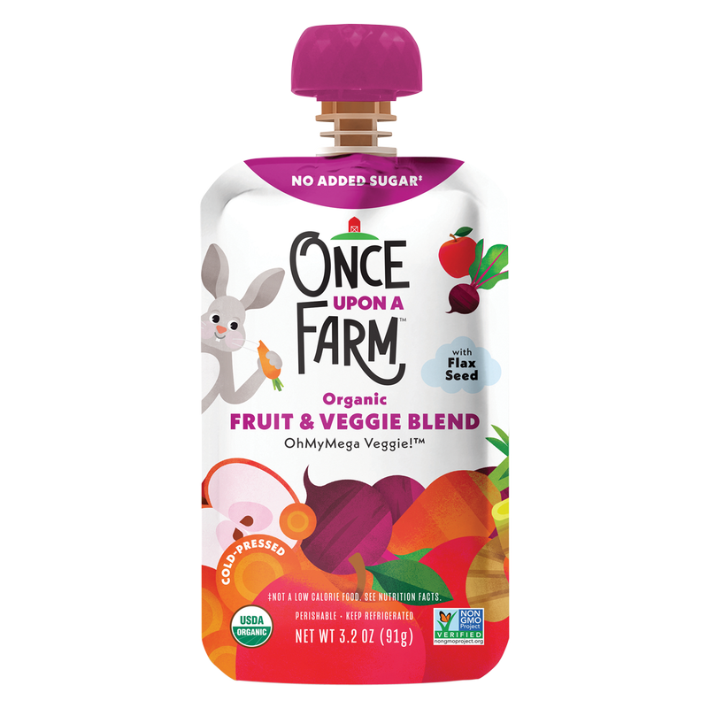 Once Upon a Farm OhMyMega Veggie Fruit and Veggie Blend 3.2oz