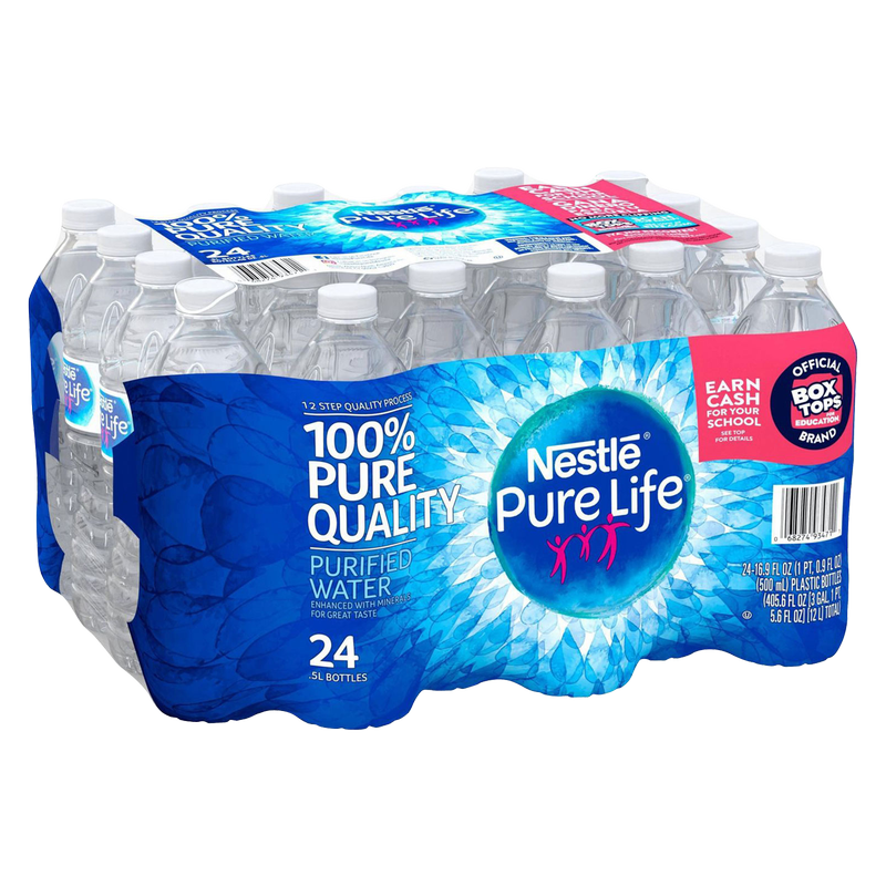 Nestle Pure Life Water 24pk 0.5 Liter