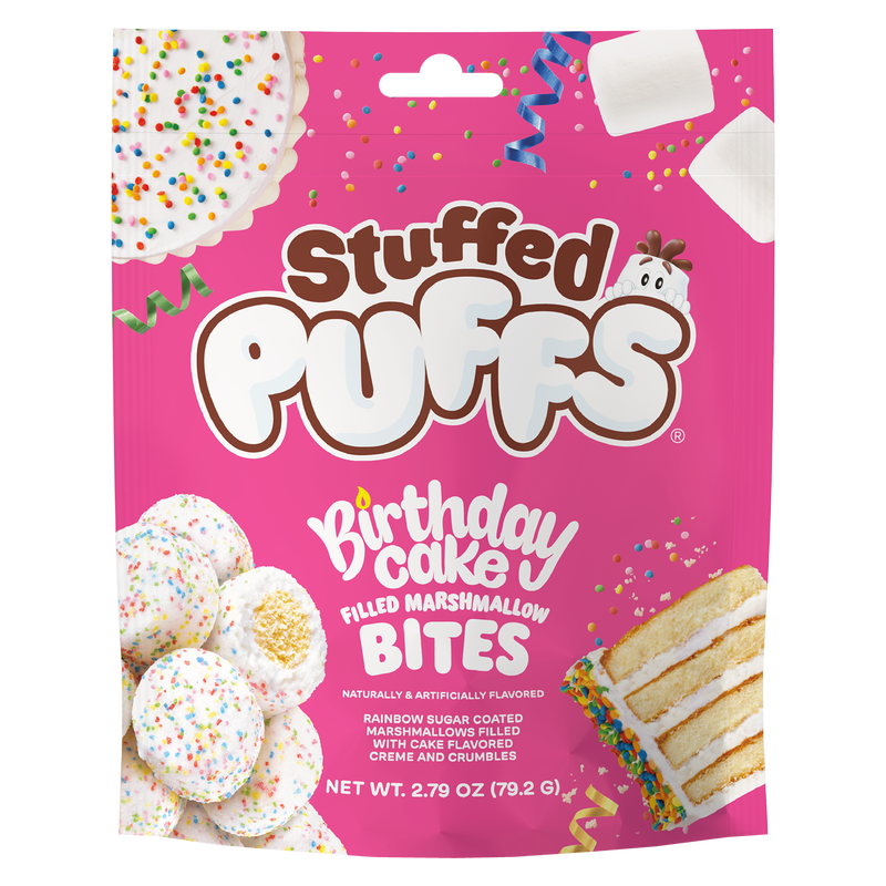 Stuffed Puffs Birthday Cake Bites - 2.79oz