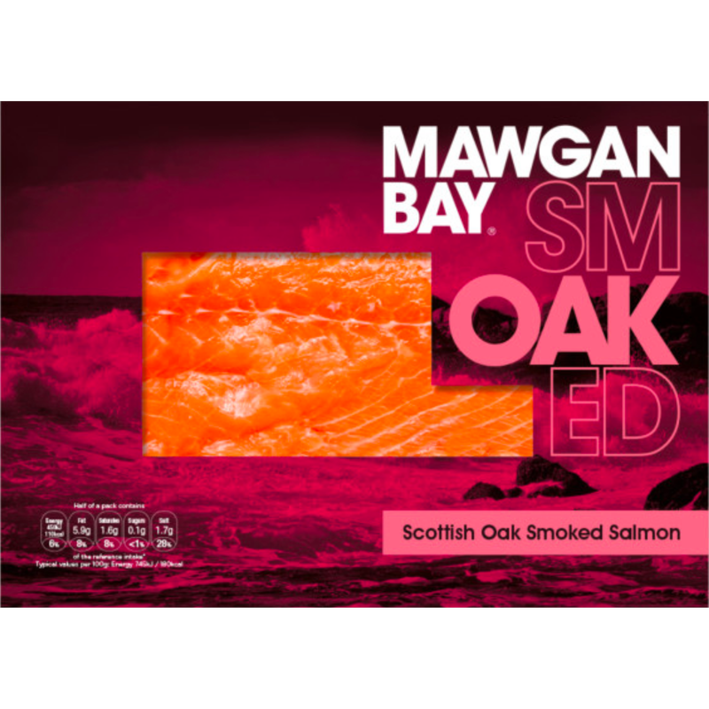 Mawgan Bay Scottish Oak Smoked Salmon, 100g
