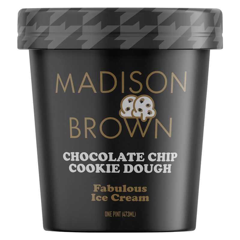 Madison Brown Chocolate Chip Cookie Dough Ice Cream 16oz