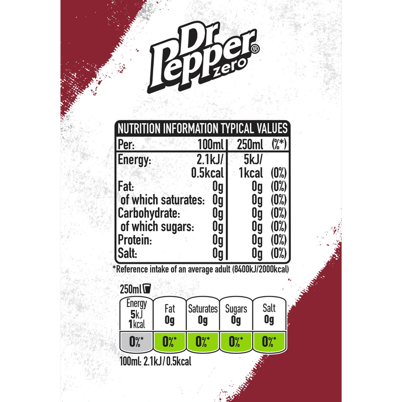 Dr Pepper Zero, 500ml
