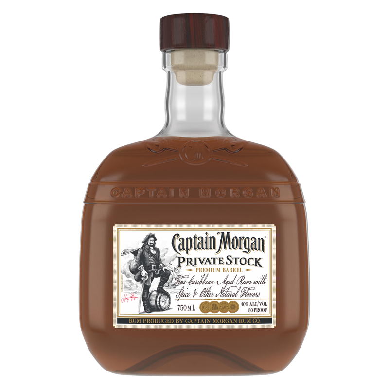 Captain Morgan Private Stock Spiced Rum 750ml (80 Proof)