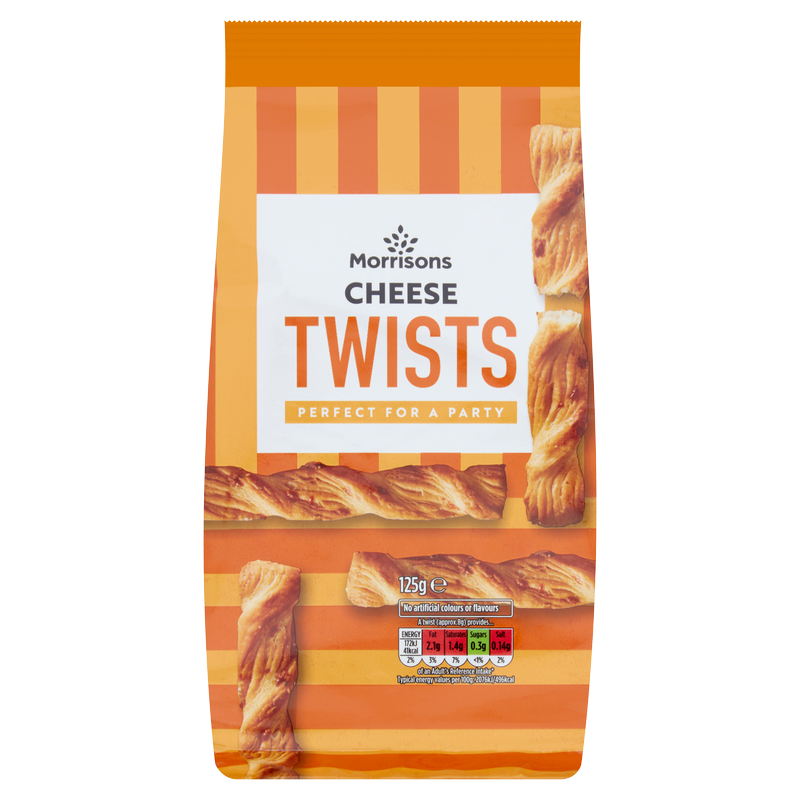 Morrisons Cheddar Cheese Twists, 125g