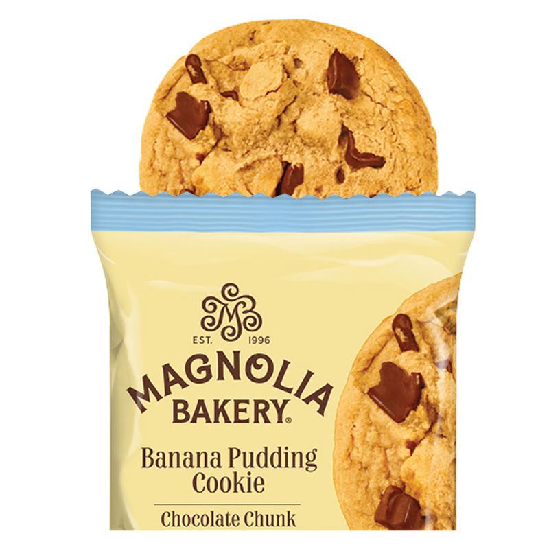 Magnolia Bakery Banana Pudding Cookies - Chocolate Chunk 4ct 8oz Carton