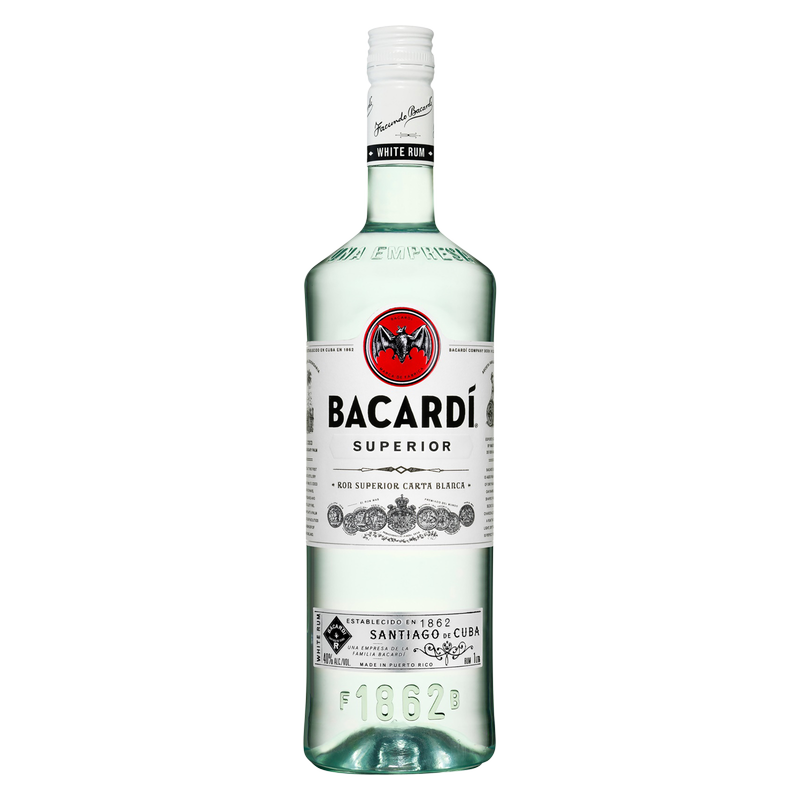 Bacardi Superior White Rum 1L (80 Proof)