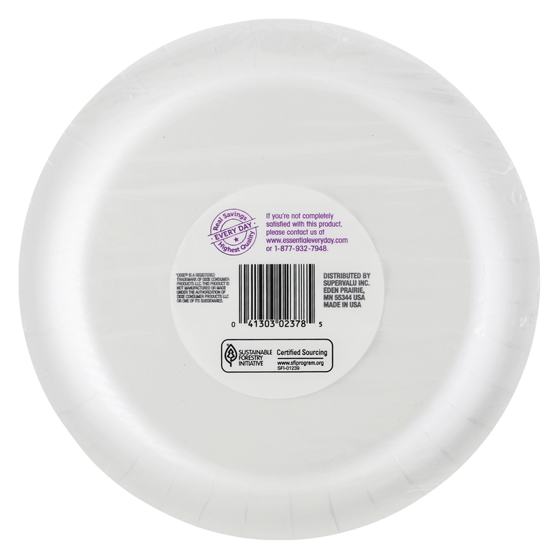 Smile & Save Heavy Duty Paper Plates 9in - 45.0 ea