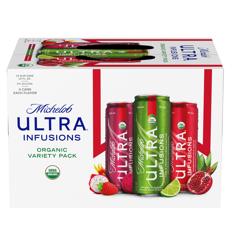 Michelob Ultra Organic Pack Pure Gold & Infusions 12pk 12oz Can 3.8% ABV