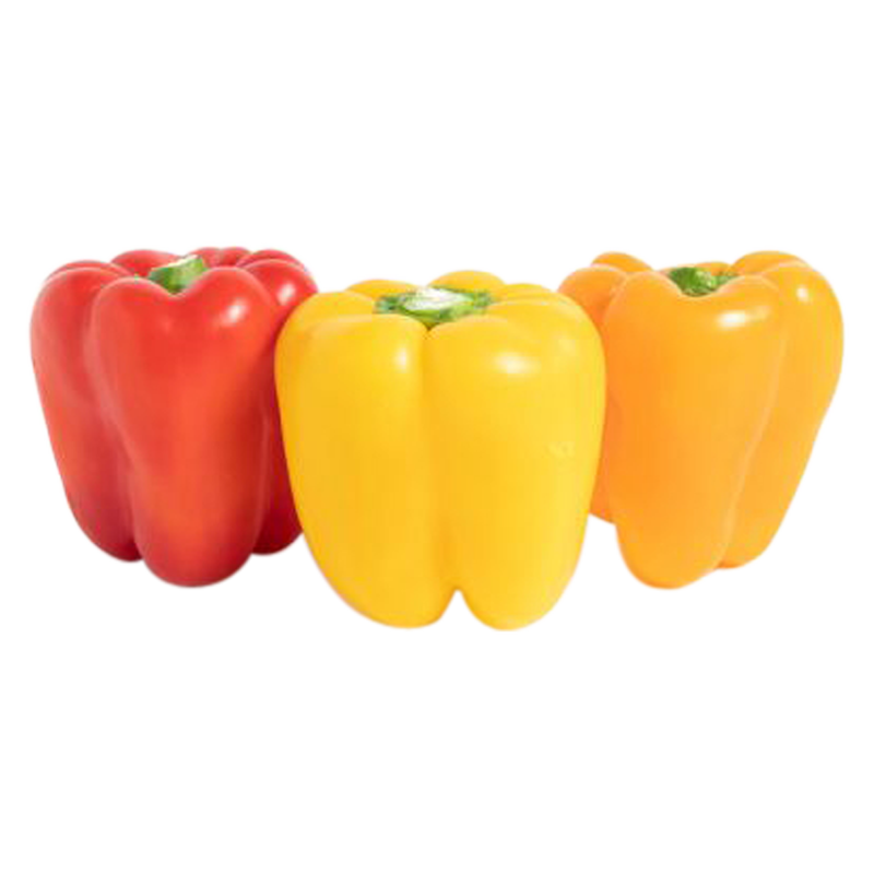 Tri-colored Bell Pepper Pack -  3ct