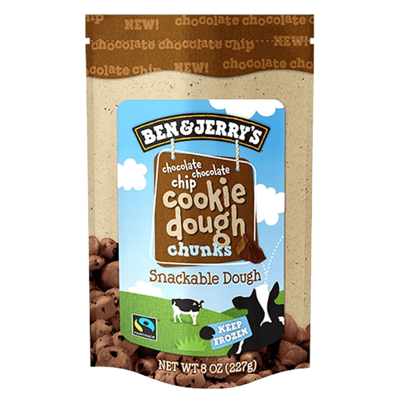 Ben & Jerry's Chocolate Chocolate Chip Cookie Dough Chunks 8oz