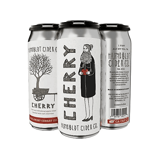 Humboldt Cider Cherry 4pk 16oz Can