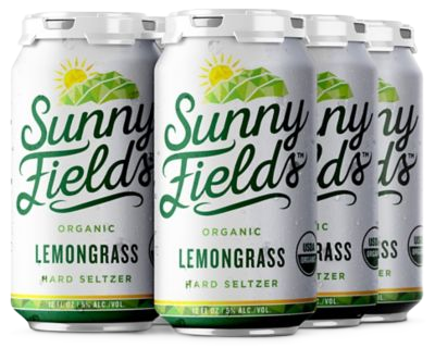 Sunny Fields Organic Seltzer Lemongrass 6pk 12oz