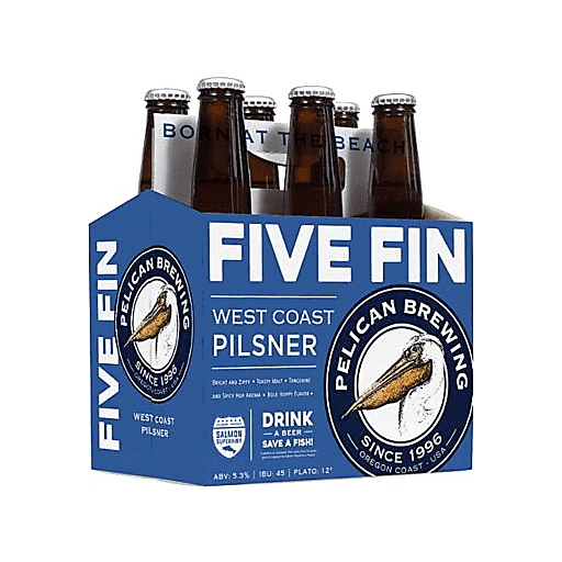 Pelican Brewing Five Fin Pilsner 6pk 12oz Btl