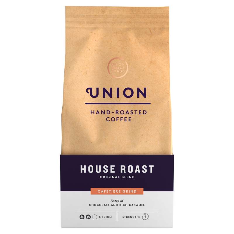 Union Coffee House Roast Cafetiere Grind Ground Coffee, 200g
