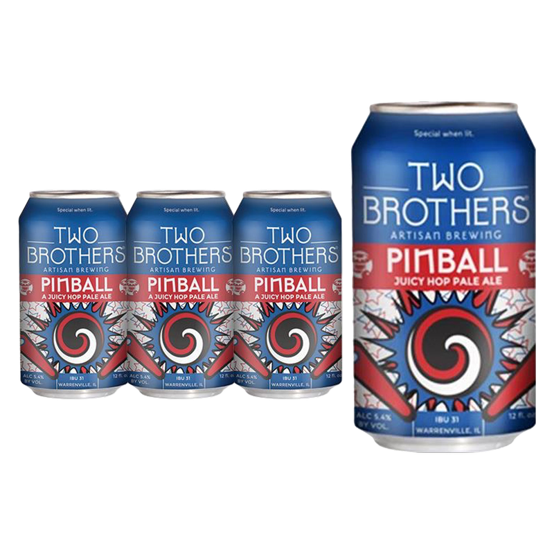 Two Brothers Pinball Juicy Hop Pale Ale 6pk 12oz Can 4.9% ABV