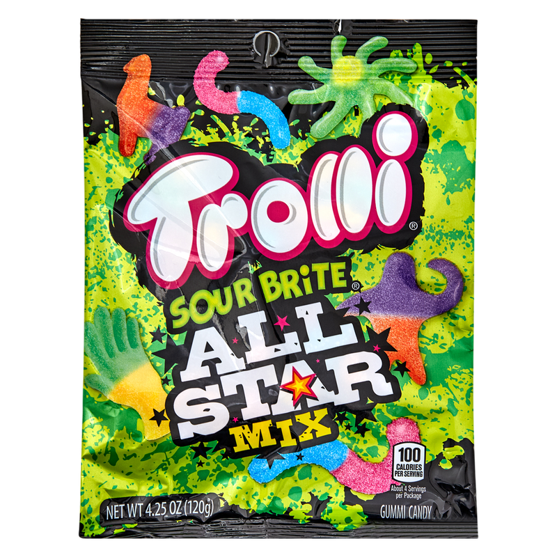 Trolli All-Star Sour Brite Crawlers Mix 4.25oz