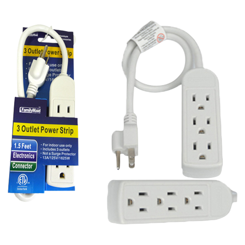 Family Maid Power Strip 3 Outlet