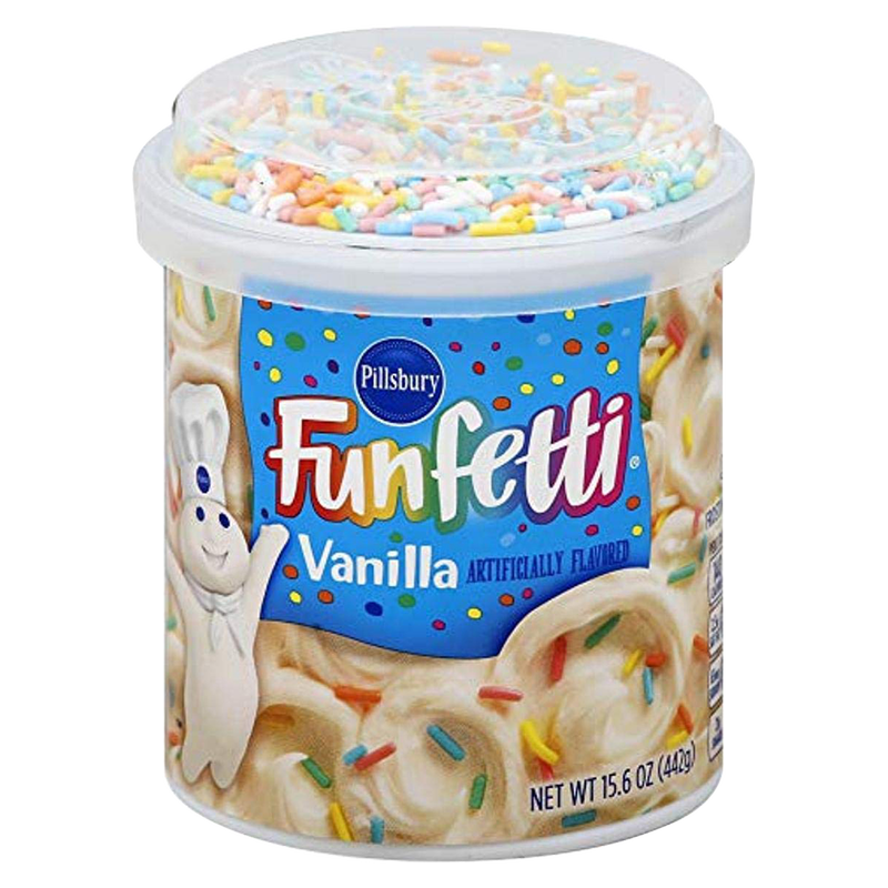 Pillsbury Funfetti Vanilla Frosting 15.6oz