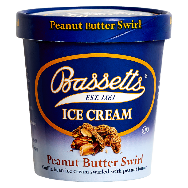 Bassetts Peanut Butter Swirl Ice Cream Pint