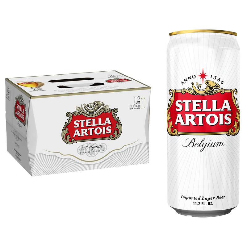 Stella Artois 12Pk 11.2oz Can 5.2% ABV