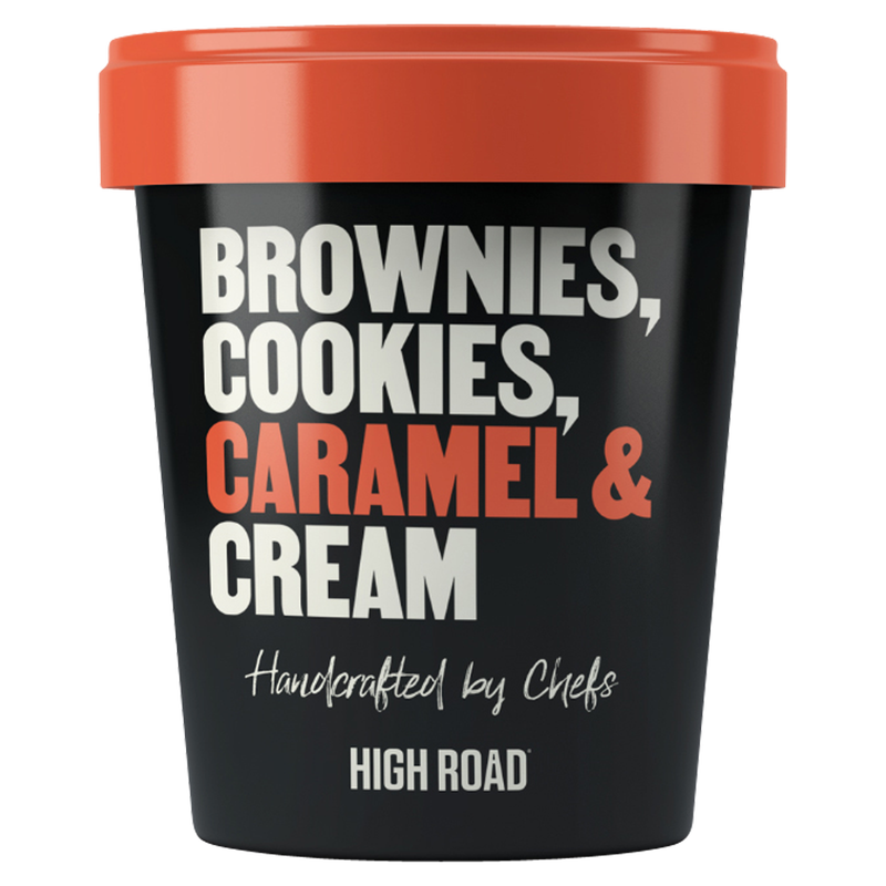 High Road Brownies, Cookies, Caramel and Cream Pint 14oz