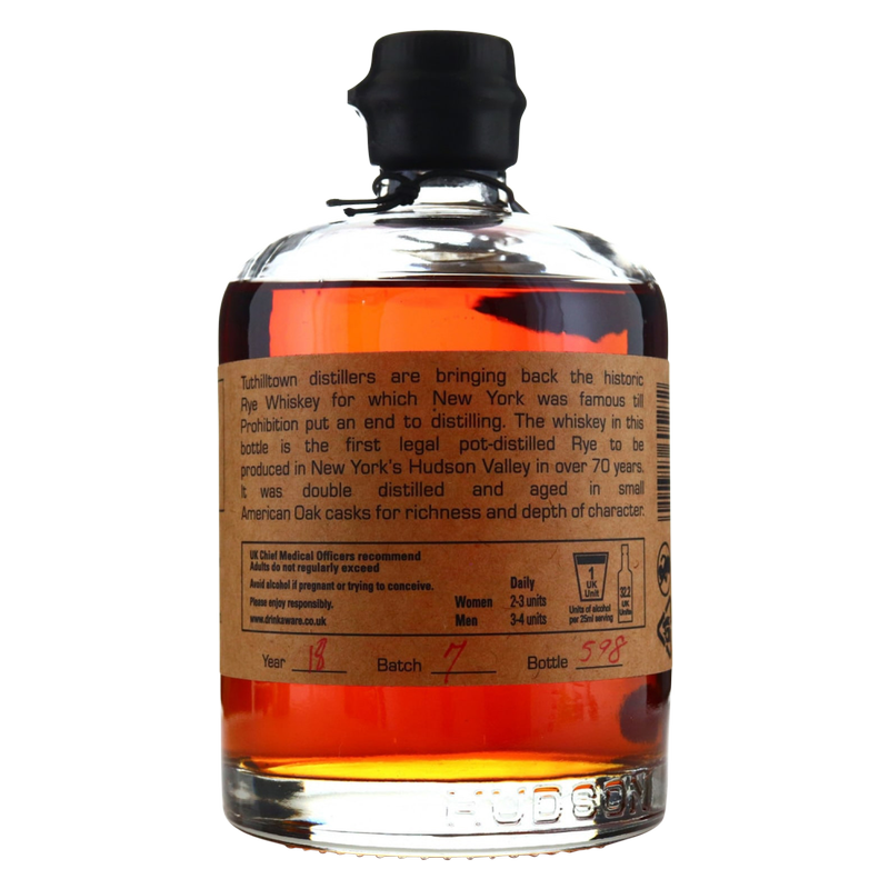 Hudson Whiskey Manhattan Rye 750ml : Alcohol fast delivery by App or Online